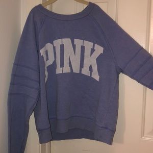a PINK sweatshirt